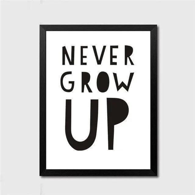 Chic Monochrome Quote Canvas Art - Contemporary Inspirational Wall Decor