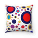 Happy dots faux suede decorative cushion with insert for kids
