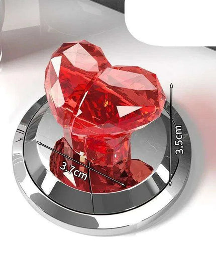 Elegant Heart-Shaped Flush Button - A Touch of Style for Your Bathroom