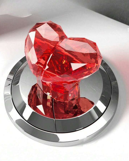 Elegant Heart-Shaped Flush Button - A Touch of Style for Your Bathroom