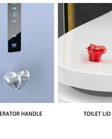Elegant Heart-Shaped Flush Button - A Touch of Style for Your Bathroom