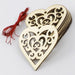Heart-Shaped Wooden Slices Set of 10 for Crafting and Decor