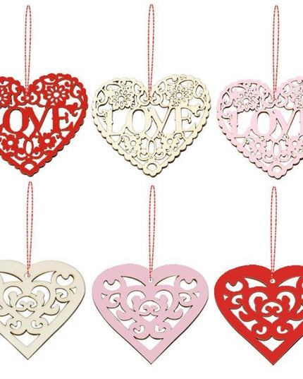 Heartfelt Wooden Heart Crafting Kit - 10-Pack for Creative DIY Projects