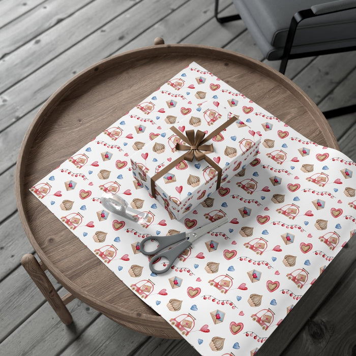 Elegant Heartfelt Gift Wrap Paper - Premium USA Craftsmanship for Unforgettable Gifting