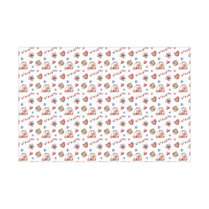 Elegant Valentine's Day Gift Wrap Paper Set - Premium USA-Made Packaging for Memorable Presents