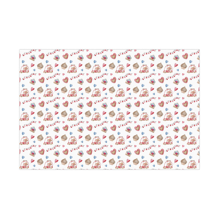 Elegant Valentine's Day Gift Wrap Paper Set - Premium USA-Made Packaging for Memorable Presents