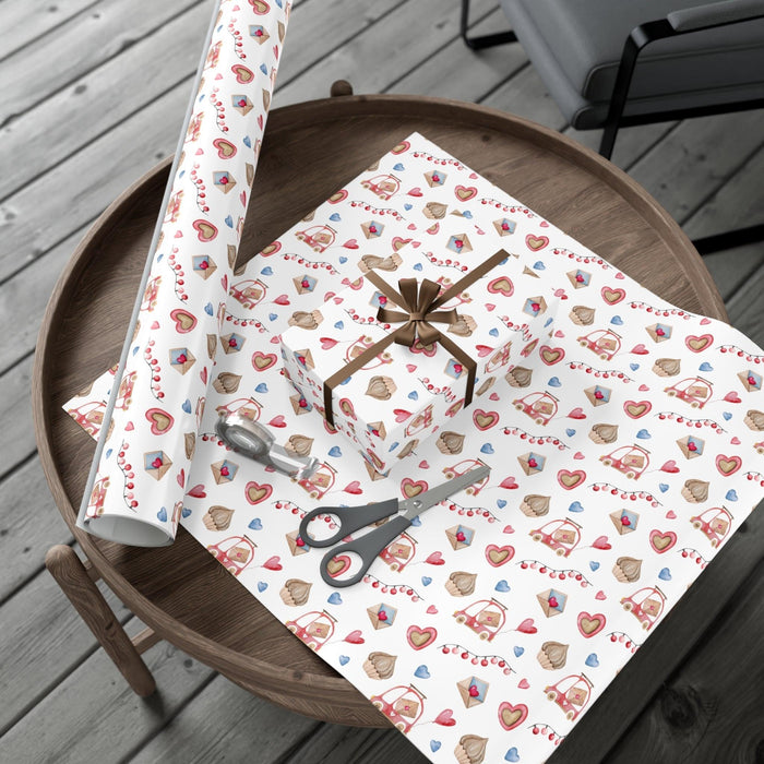 Elegant Heartfelt Gift Wrap Paper - Premium USA Craftsmanship for Unforgettable Gifting