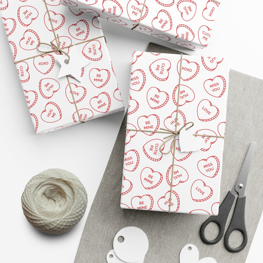 Heartwarming Valentine's Day Eco-Friendly Gift Wrap Paper - Made in the USA