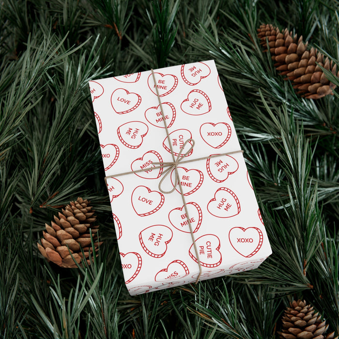 Heartwarming Valentine's Day Eco-Friendly Gift Wrap Paper - Made in the USA