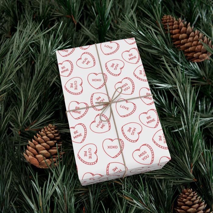 Heartfelt Eco-Friendly Valentine's Day Gift Wrap Paper - USA Crafted