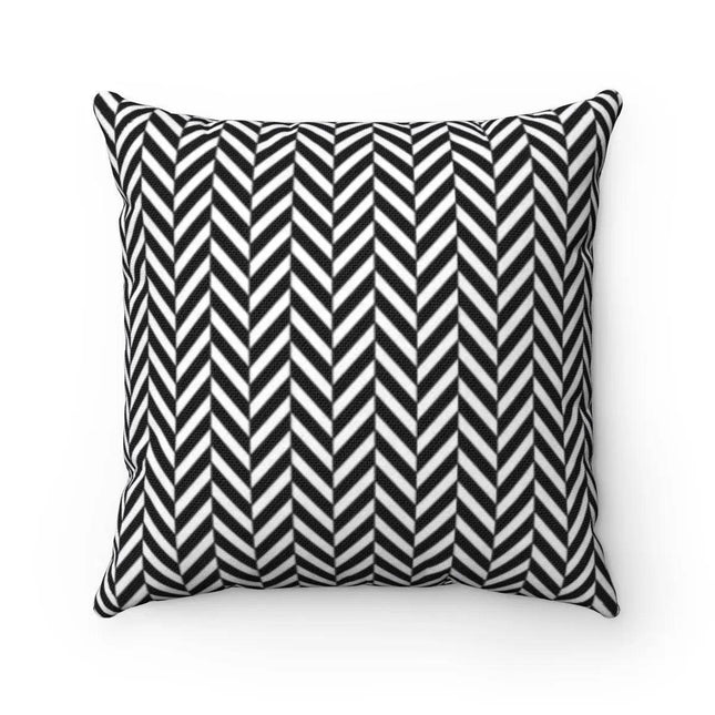 Reversible Herringbone Decorative Pillow Cover
