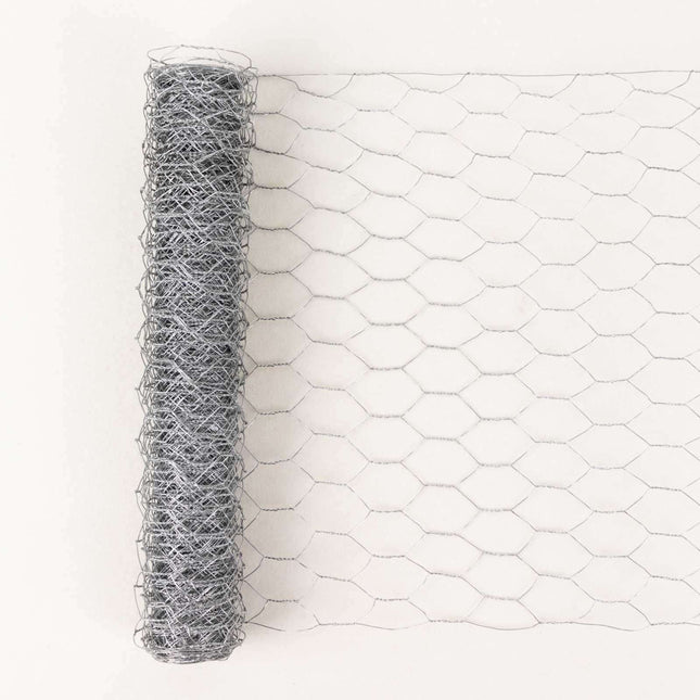 AliKopy 12"x16ft Galvanized Hexagonal Chicken Wire Mesh - Durable & Ve