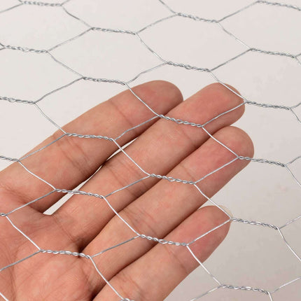 AliKopy 12"x16ft Galvanized Hexagonal Chicken Wire Mesh - Durable & Ve
