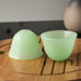 Elegant Jade Kung Fu Tea Set with Masterful Tureen and Delicate Cup