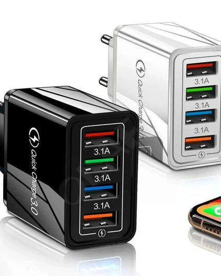 Rapid Charge USB Wall Adapter for iPhone, Samsung, Xiaomi, and Huawei - Maximize Your Charging Speed