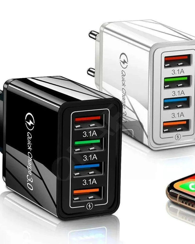 Rapid Charge USB Wall Adapter for iPhone, Samsung, Xiaomi, and Huawei - Maximize Your Charging Speed