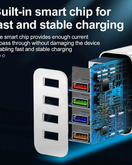 Rapid Charge USB Wall Adapter for iPhone, Samsung, Xiaomi, and Huawei - Maximize Your Charging Speed