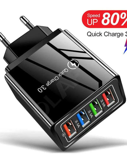 Rapid Charge USB Wall Adapter for iPhone, Samsung, Xiaomi, and Huawei - Maximize Your Charging Speed