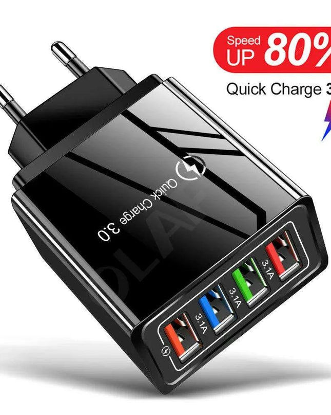 Rapid Charge USB Wall Adapter for iPhone, Samsung, Xiaomi, and Huawei - Maximize Your Charging Speed