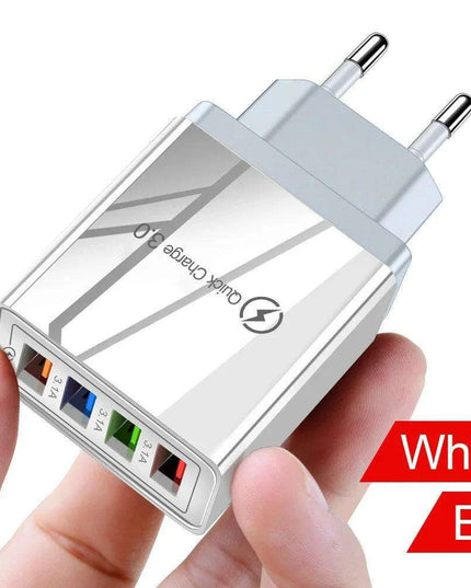 Rapid Charge USB Wall Adapter for iPhone, Samsung, Xiaomi, and Huawei - Maximize Your Charging Speed