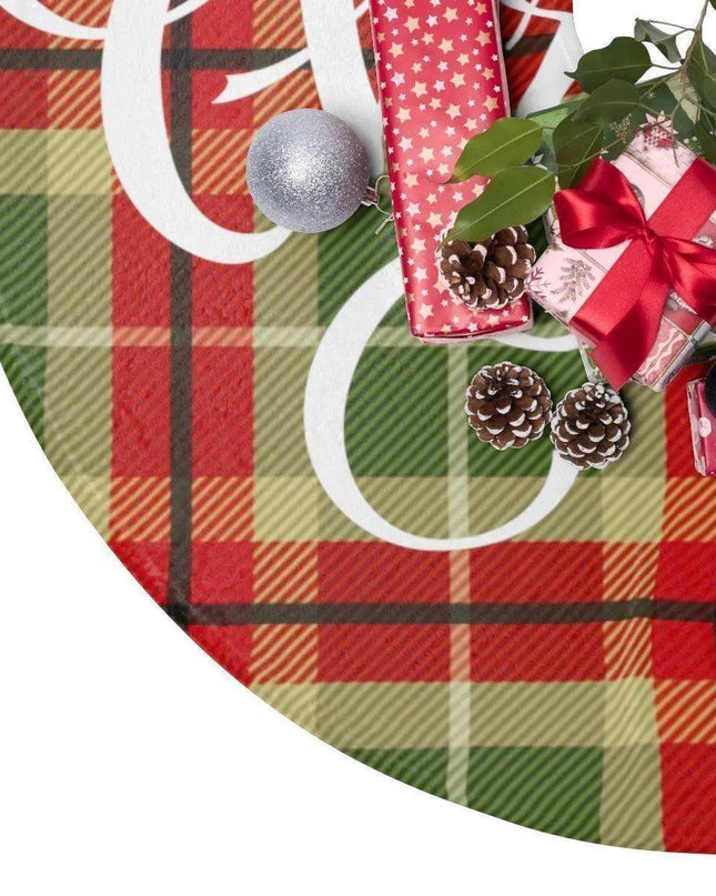 Festive Comfort Plush Fleece Christmas Tree Skirt