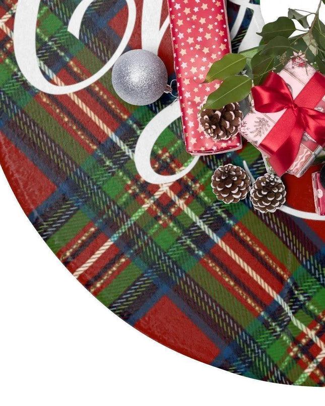 Luxurious Fleece Christmas Tree Skirt for Festive Elegance