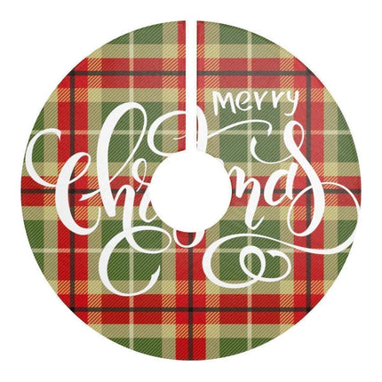 Festive Comfort Plush Fleece Christmas Tree Skirt
