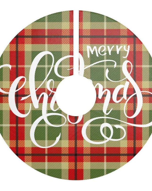 Festive Comfort Plush Fleece Christmas Tree Skirt