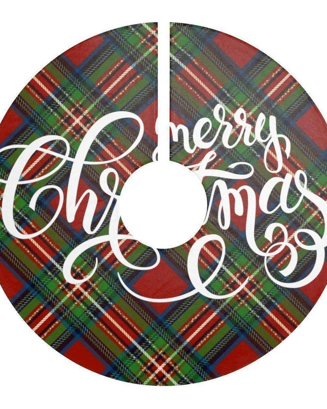 Luxurious Fleece Christmas Tree Skirt for Festive Elegance