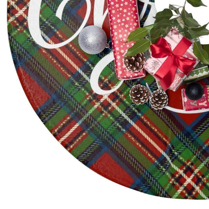 Luxurious Fleece Christmas Tree Skirt for Festive Elegance