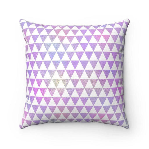 Holographic Triangle Reversible Decorative Pillowcase