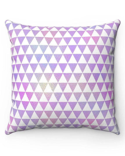 Double-Sided Holographic Geometric Cushion Cover
