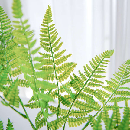 AliKopy 19" Green Artificial Boston Fern - Lifelike Indoor Faux Plant