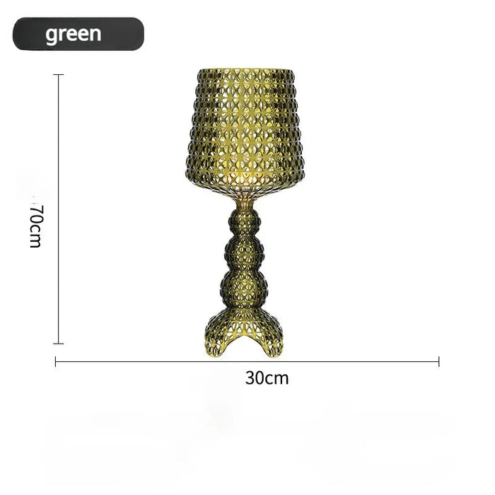 Contemporary Acrylic LED Lamp Set with Intricate Hollow Design - Stylish Lighting Solution for Modern Interiors