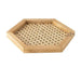 Handmade Nordic Rattan Weave Wooden Tray - Elegant Storage Solution with Japanese Influence