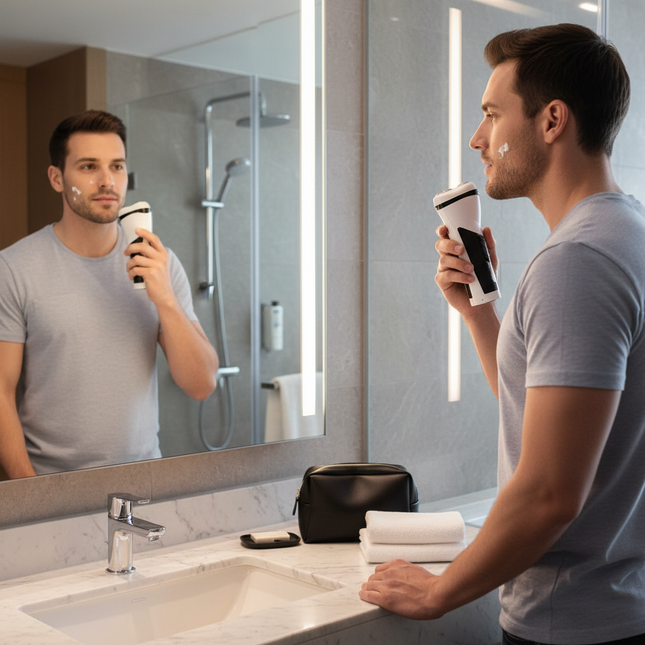Compact Travel Electric Shaver for Men