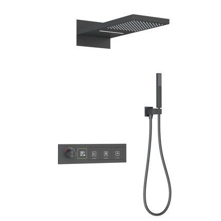 Concealed Brass Thermostatic Shower Set with LED Display
