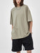Streetwear Unisex Solid Color Loose Fit FOG T-Shirt