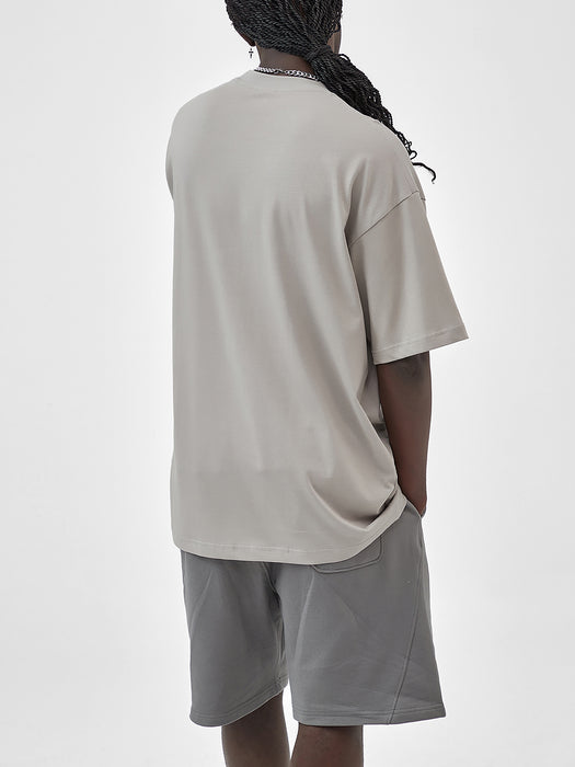 Streetwear Unisex Solid Color Loose Fit FOG T-Shirt