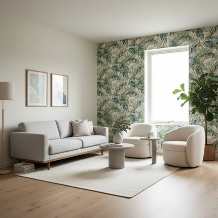 Heron & Leaf Vintage Wallpaper — Peel & Stick or Traditional, 50cm × 300cm | Très Élite