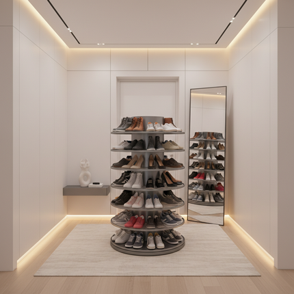 360° Rotating Shoe Rack — 4, 5 & 6 Tier | Très Elite