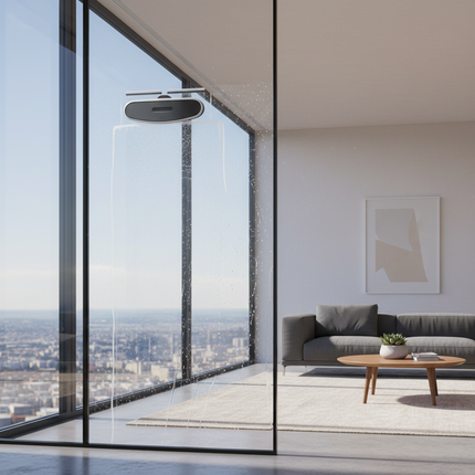 Ultra-Thin Robotic Window Cleaner with Remote Control | Très Elite