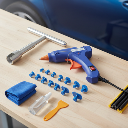 Paintless Dent Removal Tool Kit — Mechanical Puller with Tabs