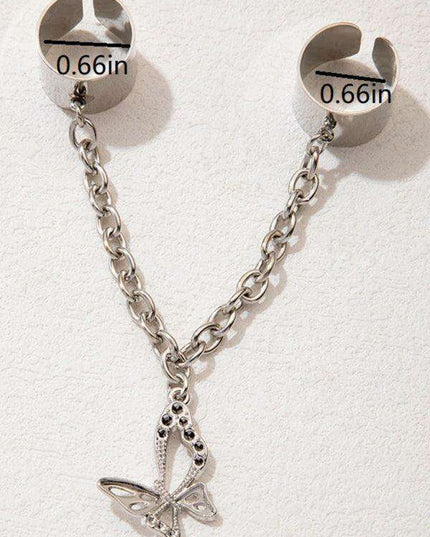 Extravagant Chain Ring - Bold Alloy Fashion Statement Piece