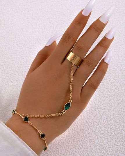 Extravagant Chain Ring - Bold Alloy Fashion Statement Piece