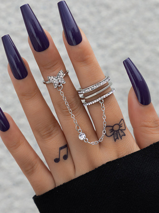 Extravagant Chain Ring - Chic Alloy Statement Fashion Accessory