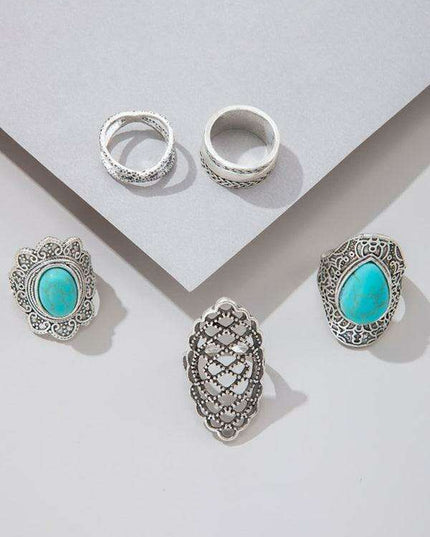 Vintage Edgy Drip Oil Cross Ring Collection