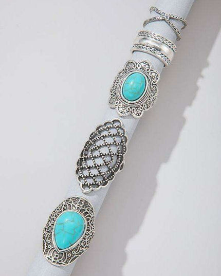 Vintage Edgy Drip Oil Cross Ring Collection