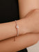 Rose Gold Heart Bracelet with Zircon and Diamond Accents - Elevate Your Accessories Collection