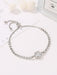 Rose Gold Heart Bracelet with Zircon and Diamond Accents - Elevate Your Accessories Collection